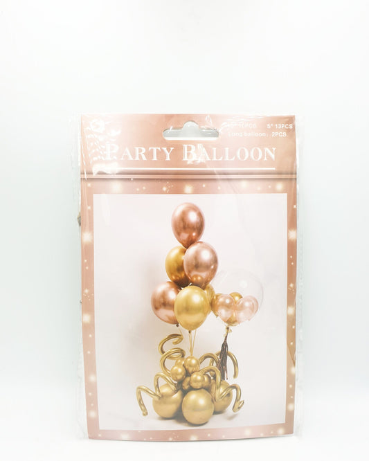 25 Piece Balloon Set – Gold