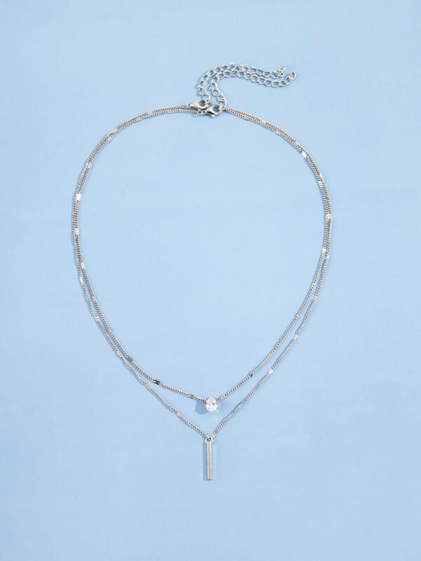 2 Layer Necklace - Silver