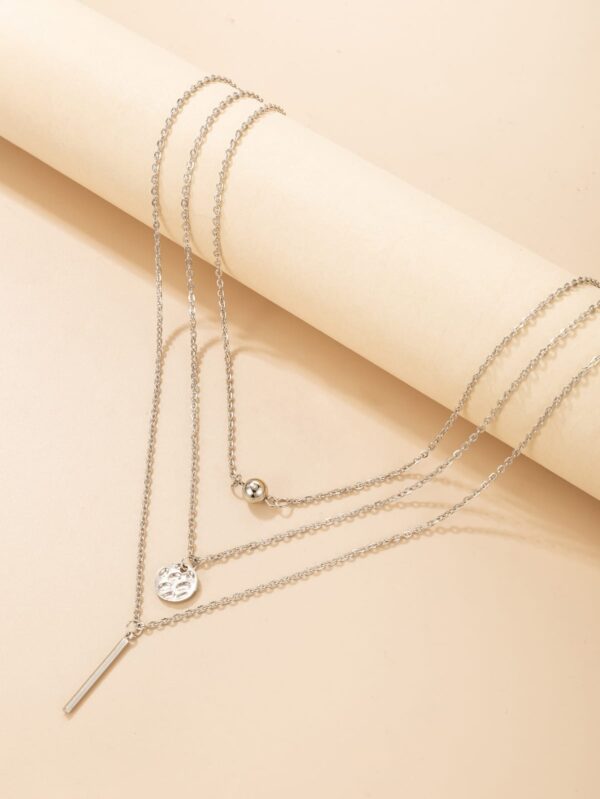 3 Layer Necklace - Silver