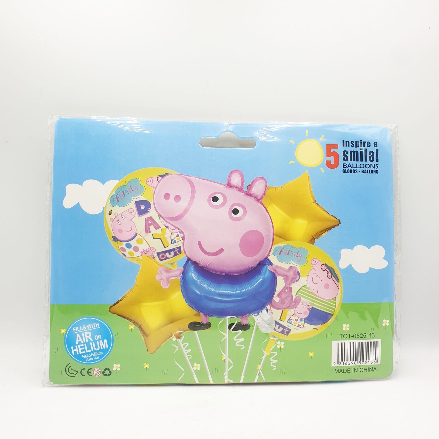 5 Piece Balloon Set – Peppa Pink