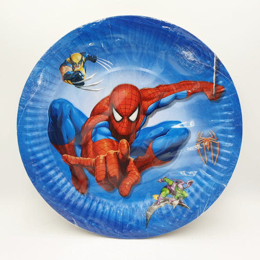 Spiderman party plates – Pack of 10