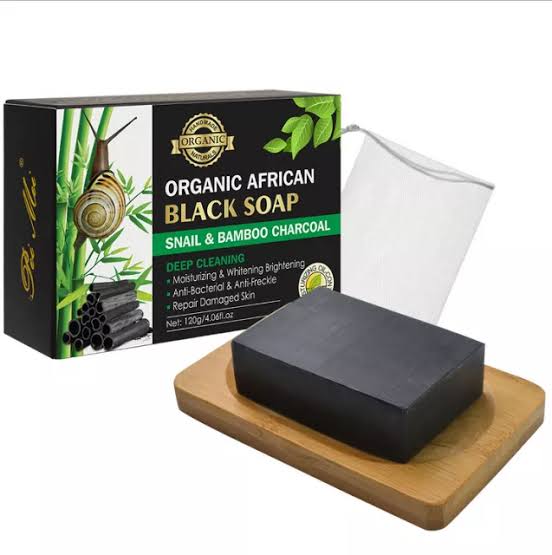 Organic African Soap - Snail and bamboo charcoal