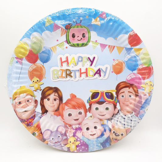 Cocomelon party plates – pack of 10