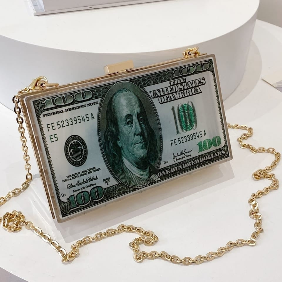 Money clutch bag