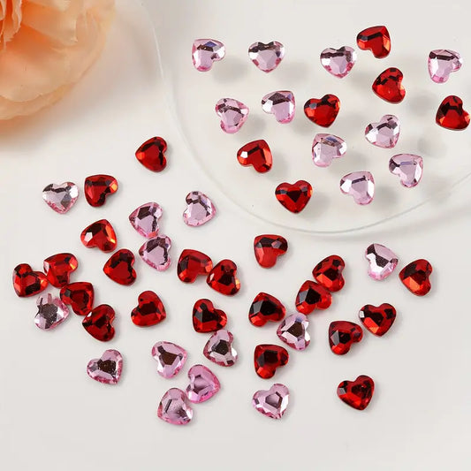 Red Pink Love 3D Alloy Nail Art Decoration